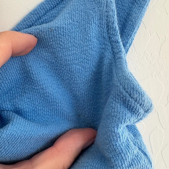 Madewell Terry Twist-Front Crop‎ Top Sleeveless Casual Blue XS - Picture 4 of 9